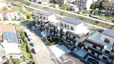 Vue aérienne - Luxury Penthouse with Panoramic Terraces in Arezzo