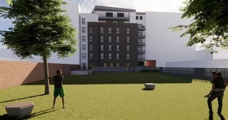 Development Plot with Permitted 19-Unit Building in Charleroi