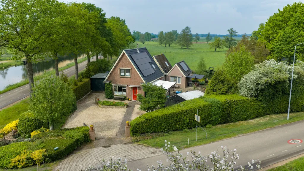 Aerial - Detached House with Garden in Oene