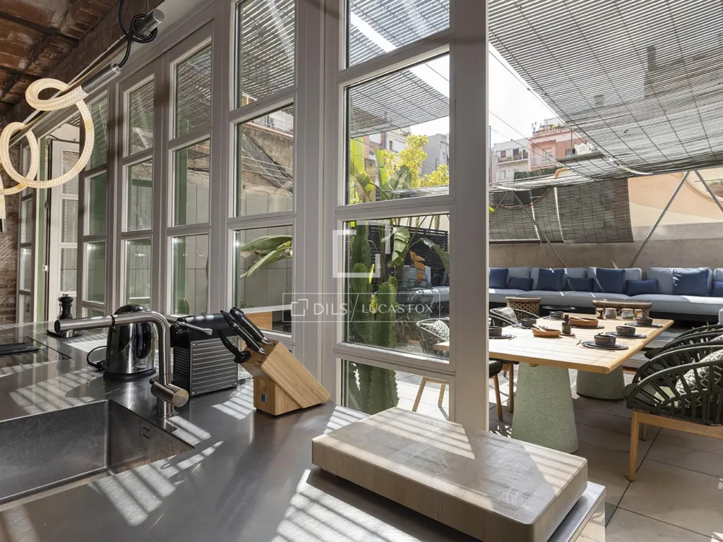 Cucina - Luxury Apartment with Terrace in Eixample, Barcelona