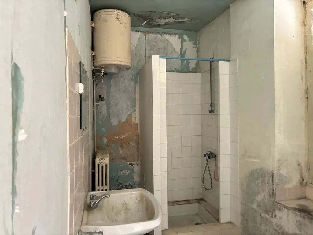 Bathrooms - Renovated Town House with Courtyard in Montmorillon