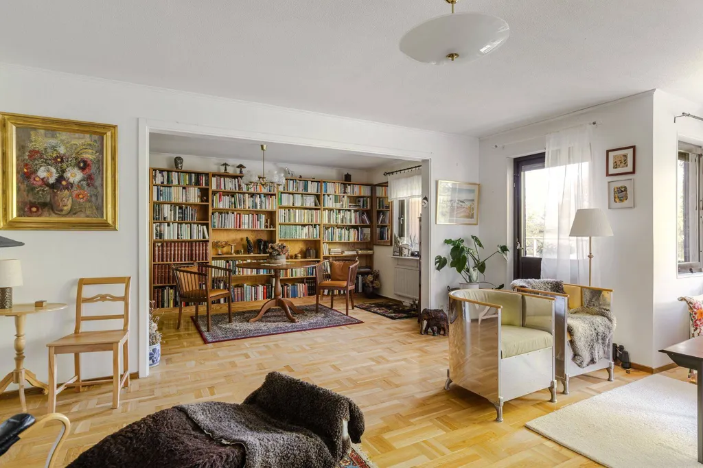 Séjour - Apartment with Two Balconies in Linköping