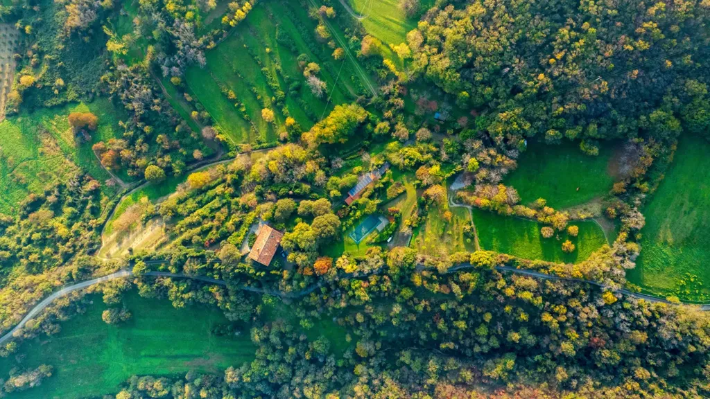 Õhuvaade - Villa with Private Park in Collebeato