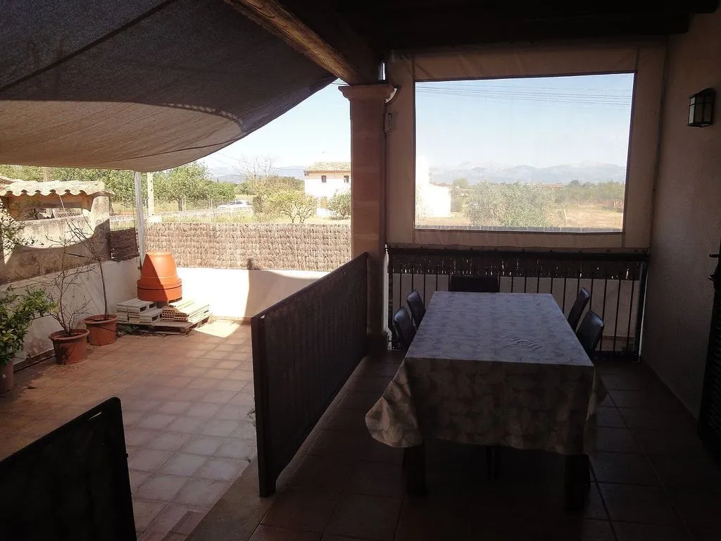 Terrace - Chalet with Pool and Terrace in Algaida