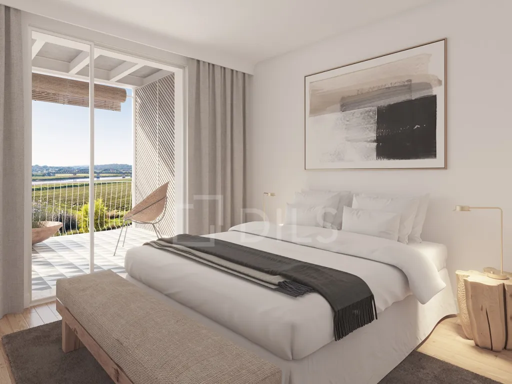 Camere da letto - T1 Apartment with River View in Alcácer do Sal