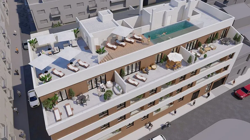 Vue aérienne - New Flat with Pool in Río Sena, Murcia