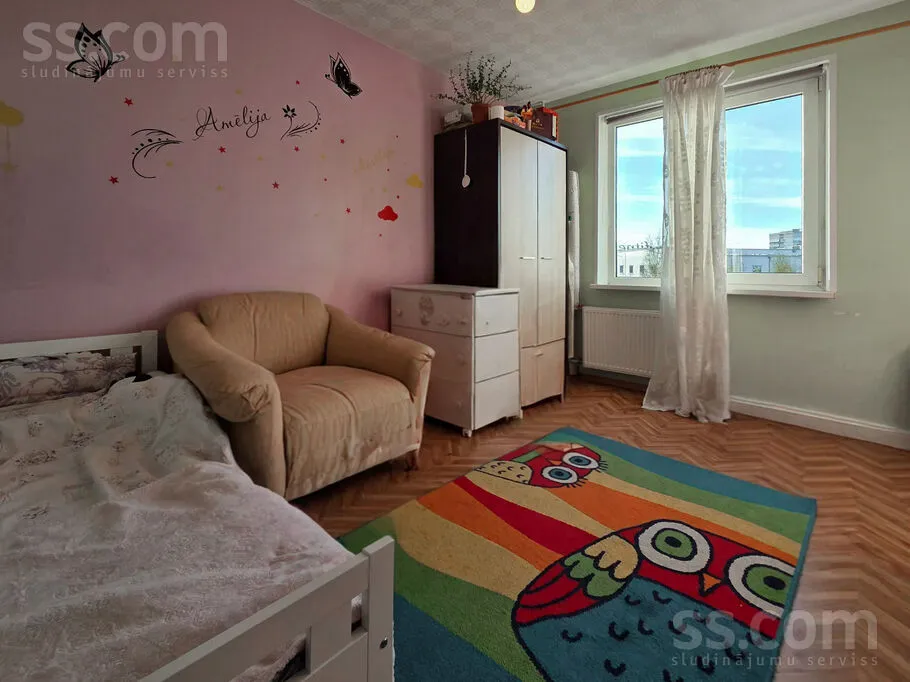 Chambres - Bright Three-Bedroom Flat in Pļavnieki, Riga
