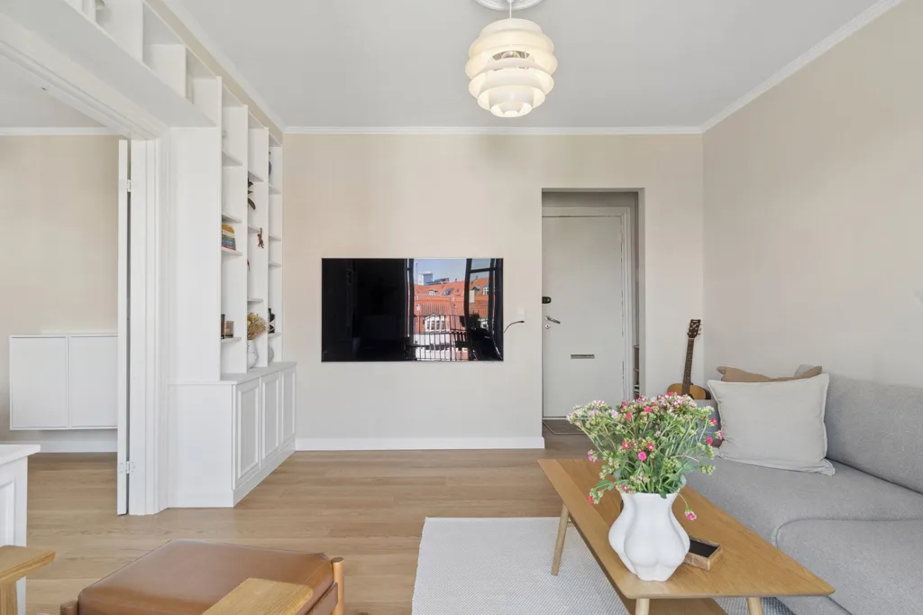Soggiorno - Apartment with Original Features in Aarhus C
