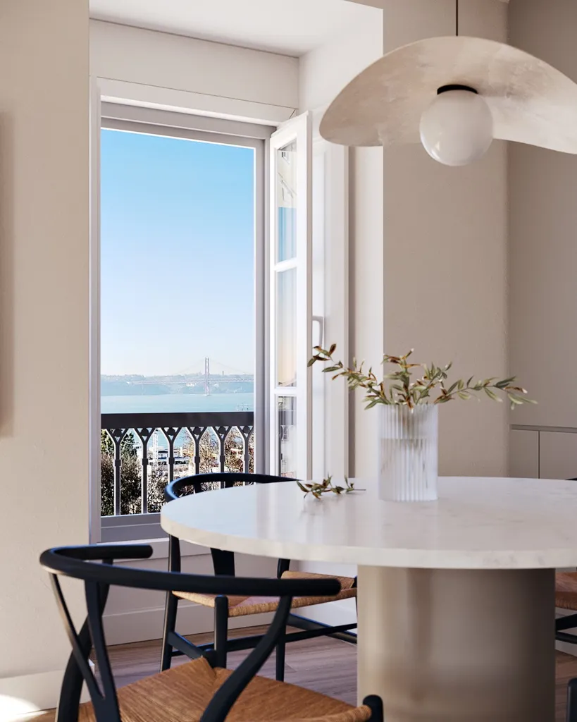 Salle à manger - Duplex Apartment with Terrace in Lisbon's Historic Centre