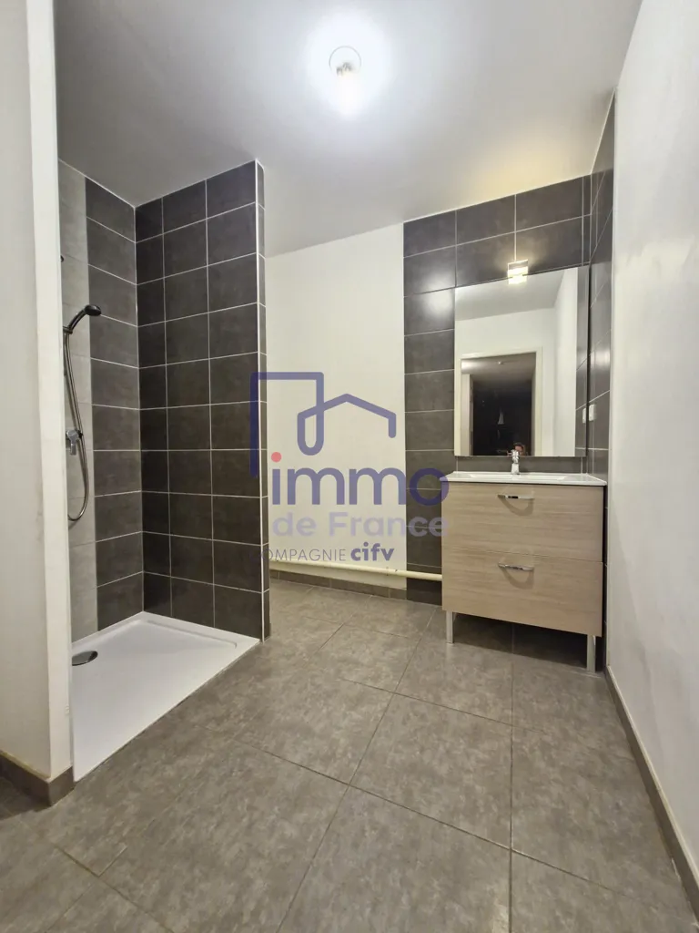 Bathrooms - Bright T3 Flat with Terrace in Bourgoin-Jallieu