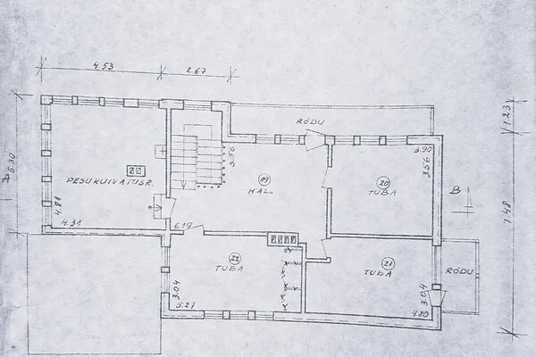 Plaan - 3-Storey House with Sauna in Karksi-Nuia