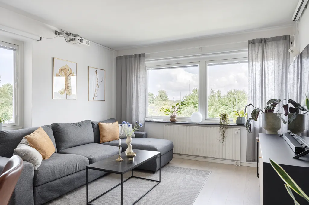 Soggiorno - Corner Apartment with South-Facing Balcony in Lomma