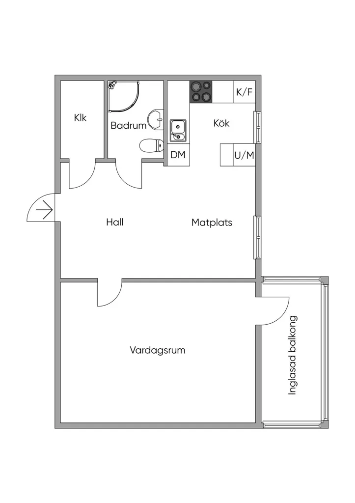 Appartement 1 pièces à Borlänge kommun