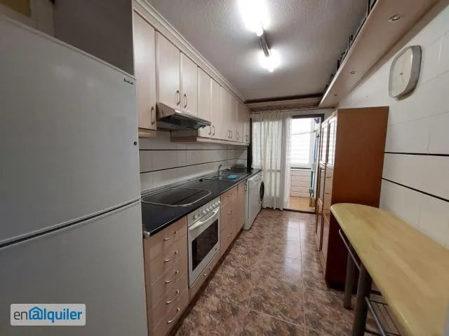 Köök - Air-Conditioned Flat with Terrace in Parque Roma