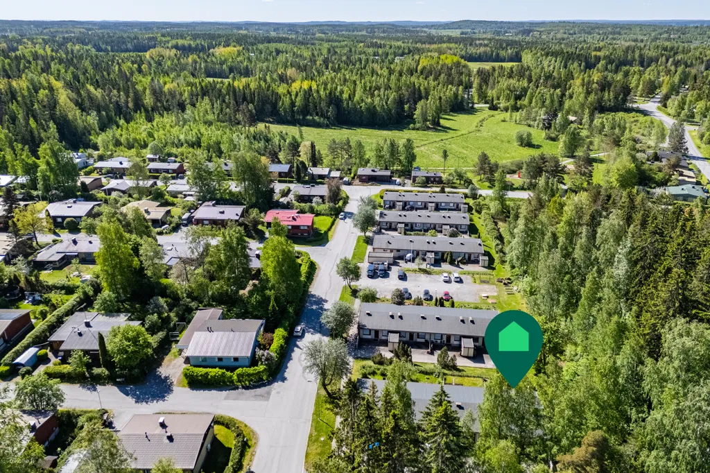 Vue aérienne - Rivitalo with Garden in Valkeakoski