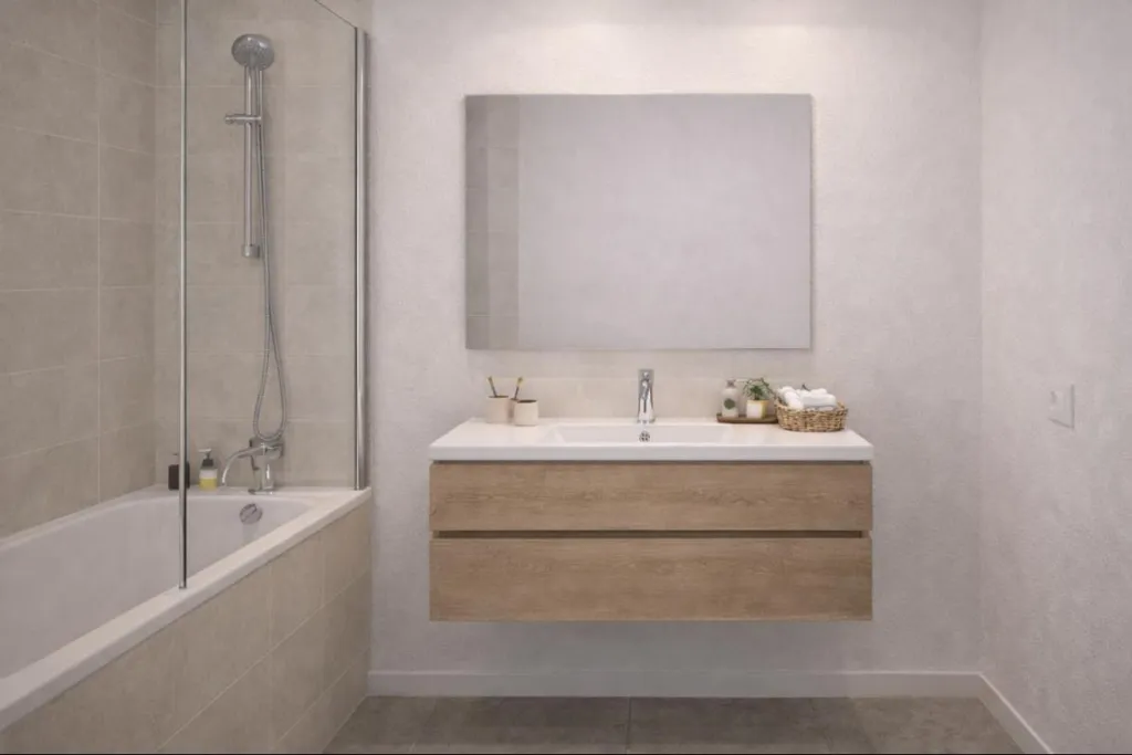 Salles de bain - Appartement T3 avec Terrasse à Arras