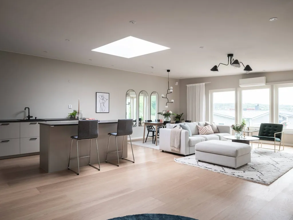 Soggiorno - Modern Apartment with Sea View in Billdal