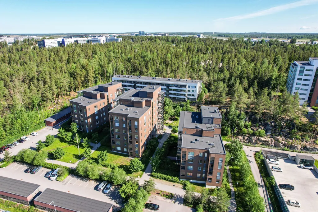 Vue aérienne - Spacious Apartment with Balcony in Veromies, Vantaa