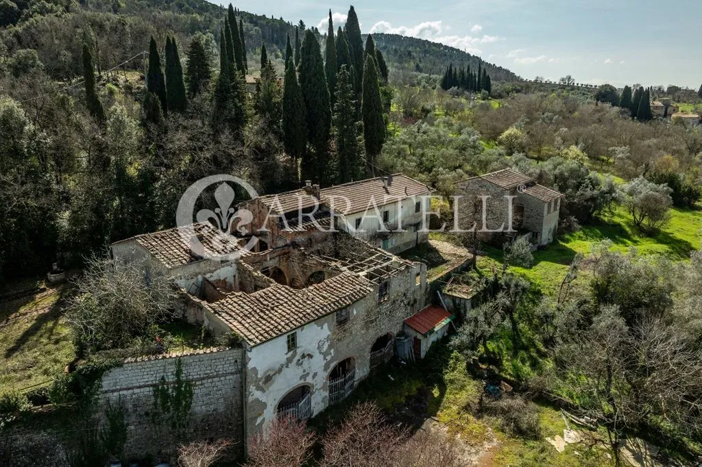 Vista aerea - Rustic Complex with Olive Grove in San Casciano