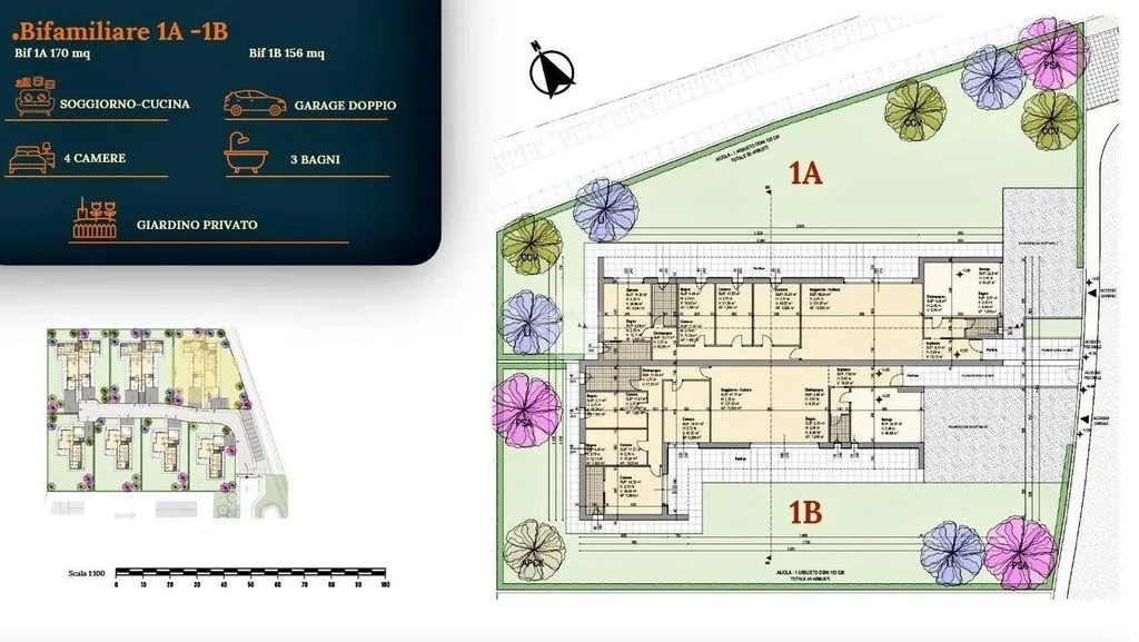 Floor Plan - New Villa with Private Garden in Padua
