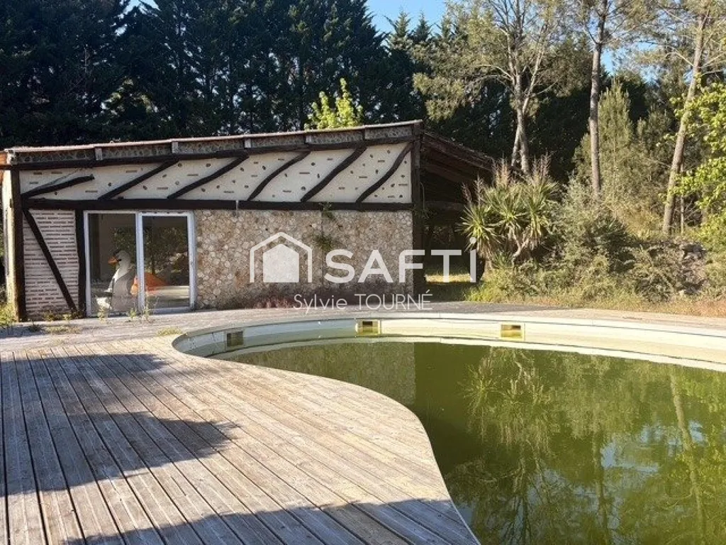 Bassein - Stone House with Pool in Landes Forest