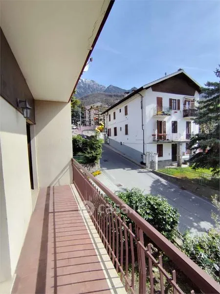 Balcony - Rearranged Apartment with Mountain View in Saint-Vincent