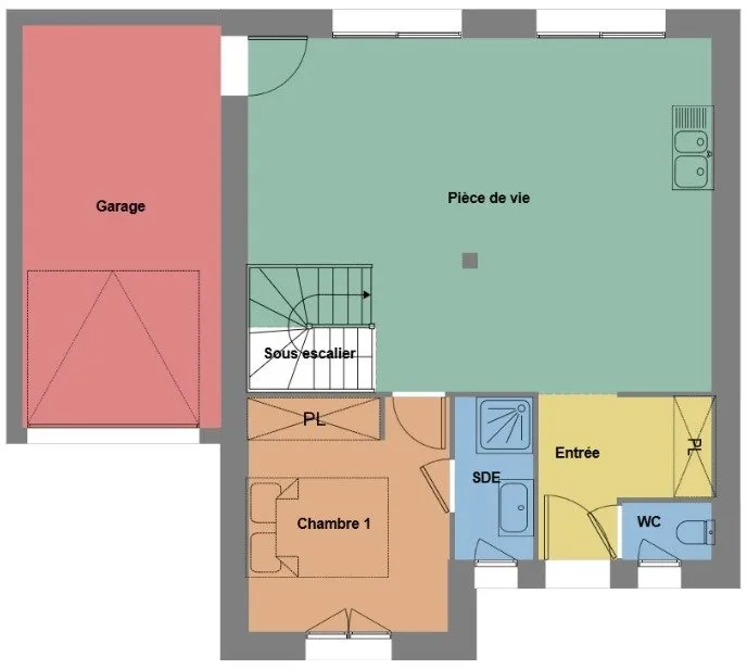 Plaan - Eco-efficient Villa with Garden in Plomodiern
