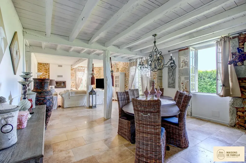 Salle à manger - Maison de Maître avec Parc à Saint-Aubin