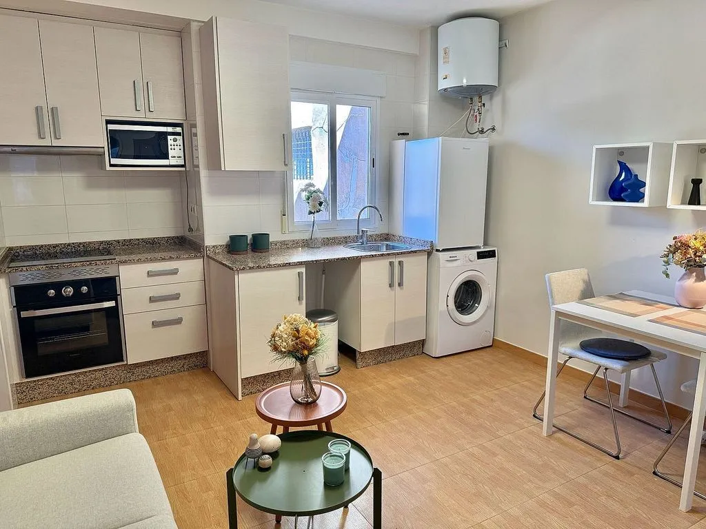 Cuisine - Furnished Flat with Air Conditioning in Cehegín