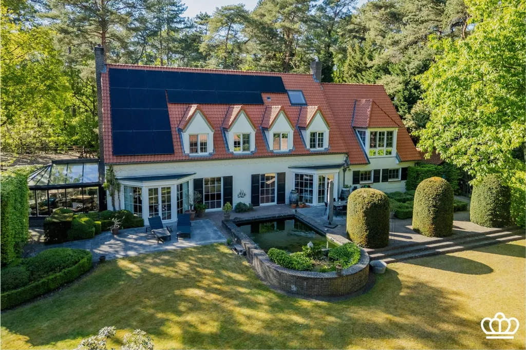 Õhuvaade - Knokke-Style Villa with Heated Pool in Heide