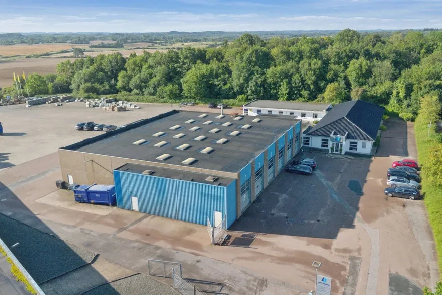 Vue aérienne - Logistics Facility with Good Rent near Aabenraa