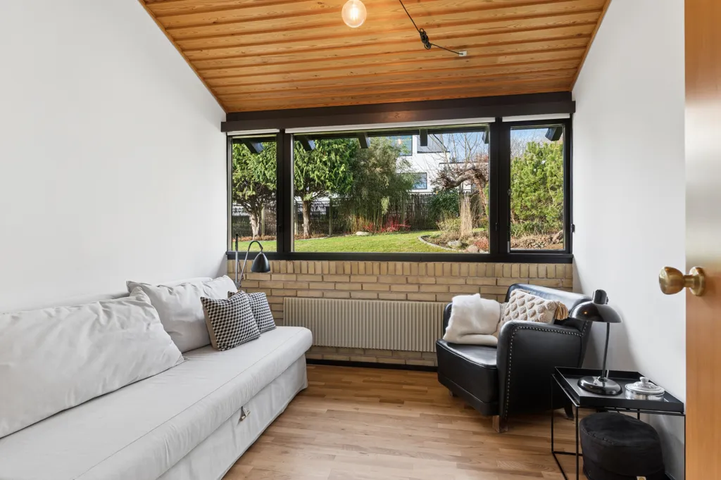 Living Room - Architectural Villa with Unique View in Gl. Holte