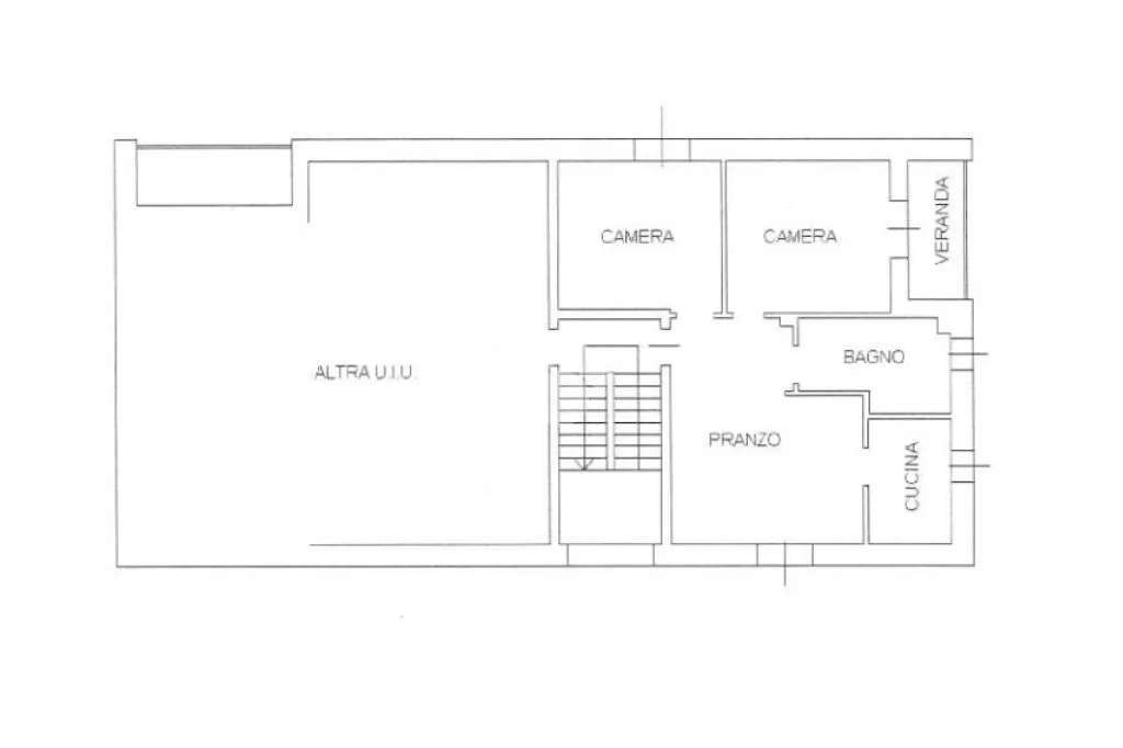 Plan - Modernised 3-Room Apartment in Sacca, Modena