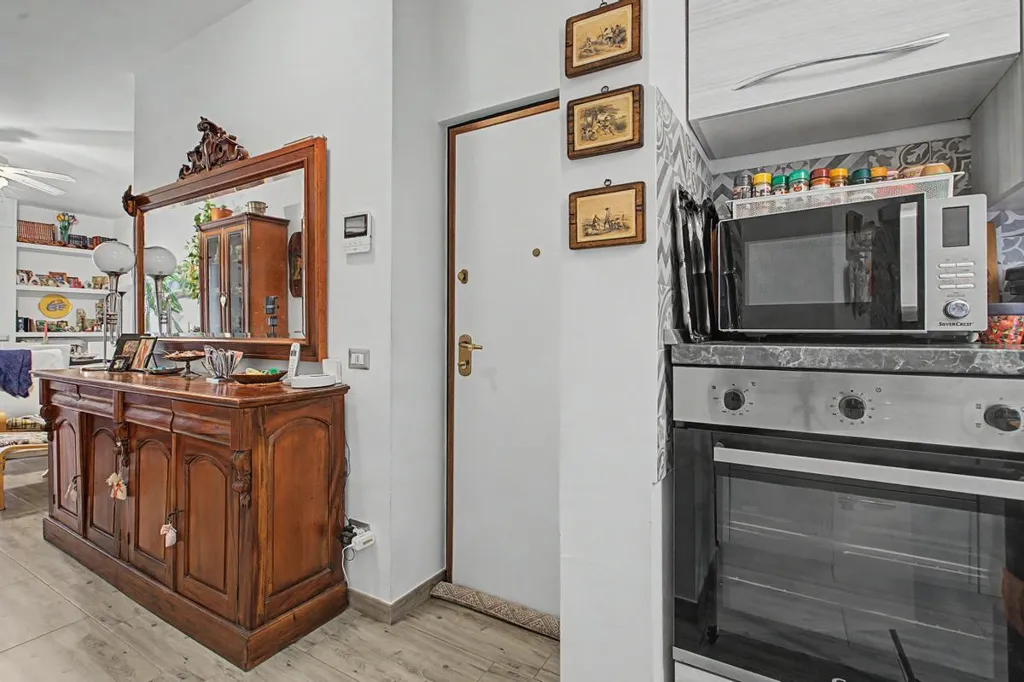 Kitchen - Rear-Accessed Apartment with Parking in Milan