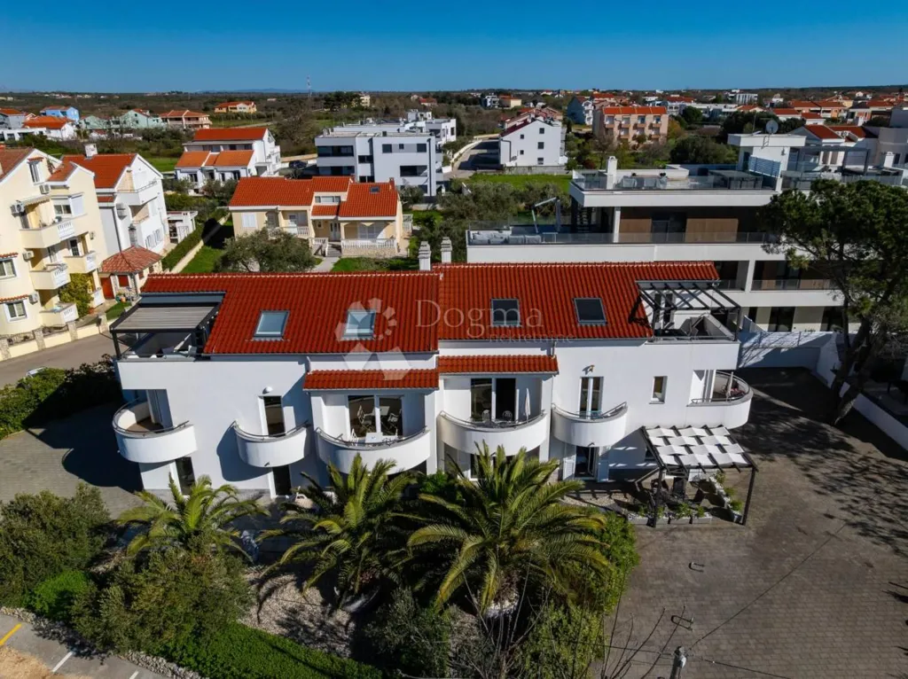 Vista aerea - Modern House with Sea View in Zaton, Nin