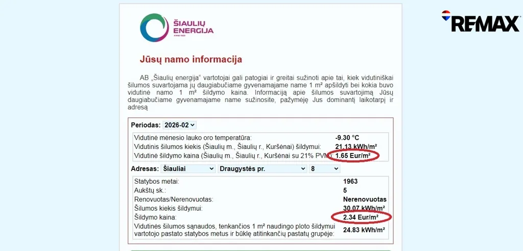 3-Bedroom Apartment with Balcony in Šiauliai Centre