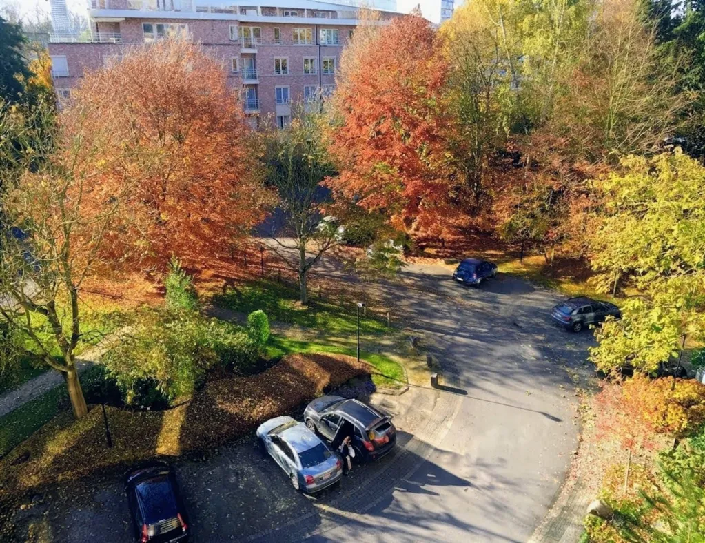 Vue aérienne - Appartement Élégant avec Terrasse dans le Quartier des Ambassades