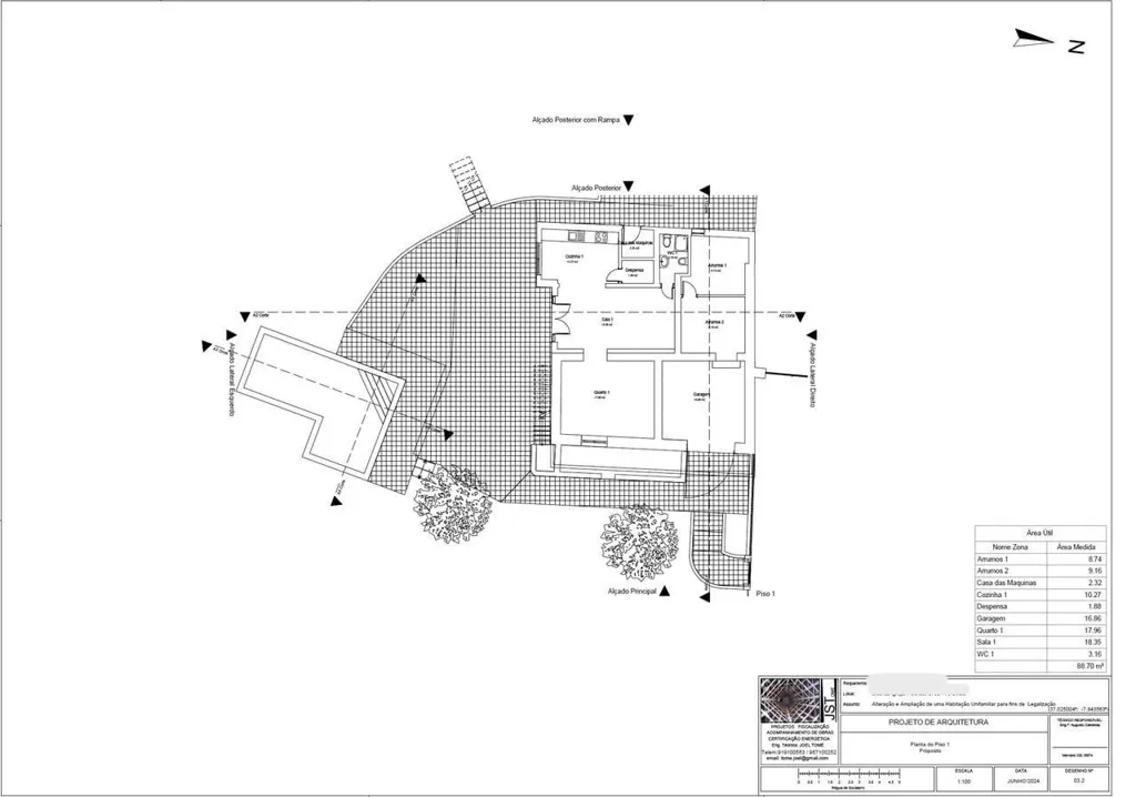 Plan - Renovated Villa with Pool in Pechão, Olhão