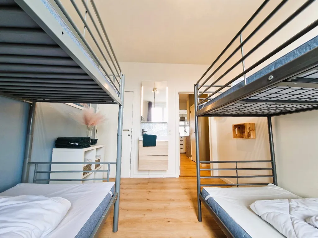 Bedrooms - Apartment with Sea View on La Panne Digue