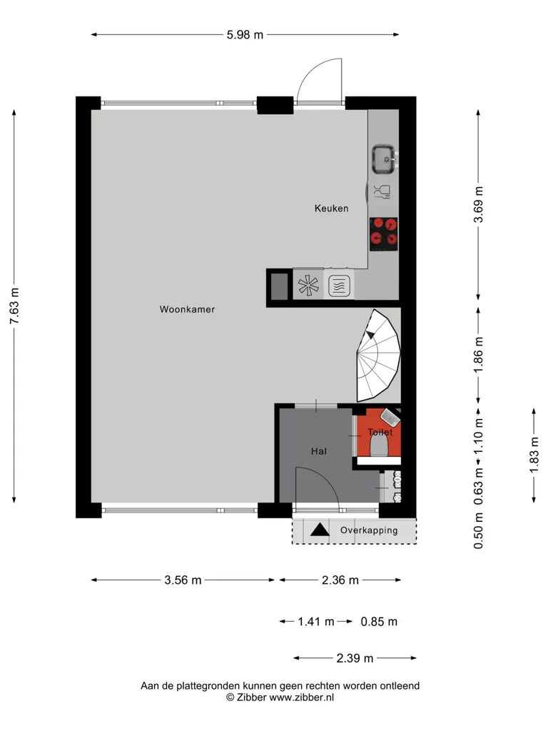 Plan - Modernised Corner House with Garden in Tempel