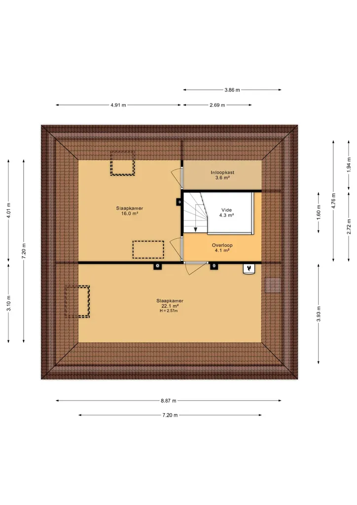 Floor Plan - Dwelling with Garden on Moleplaat in Leeuwarden