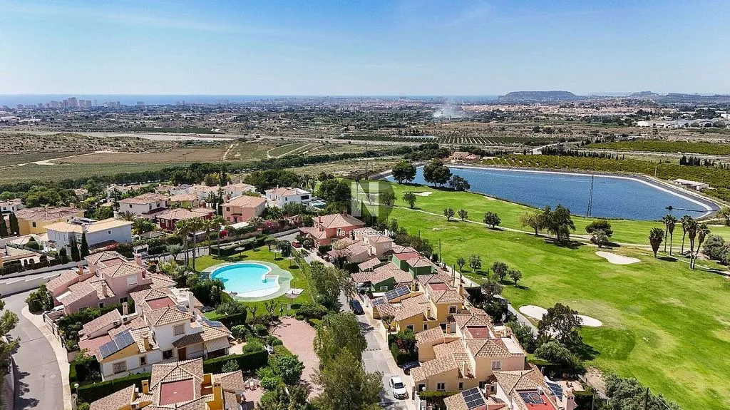 Aerial - Semi-Detached House with Pool near Bonalba Golf