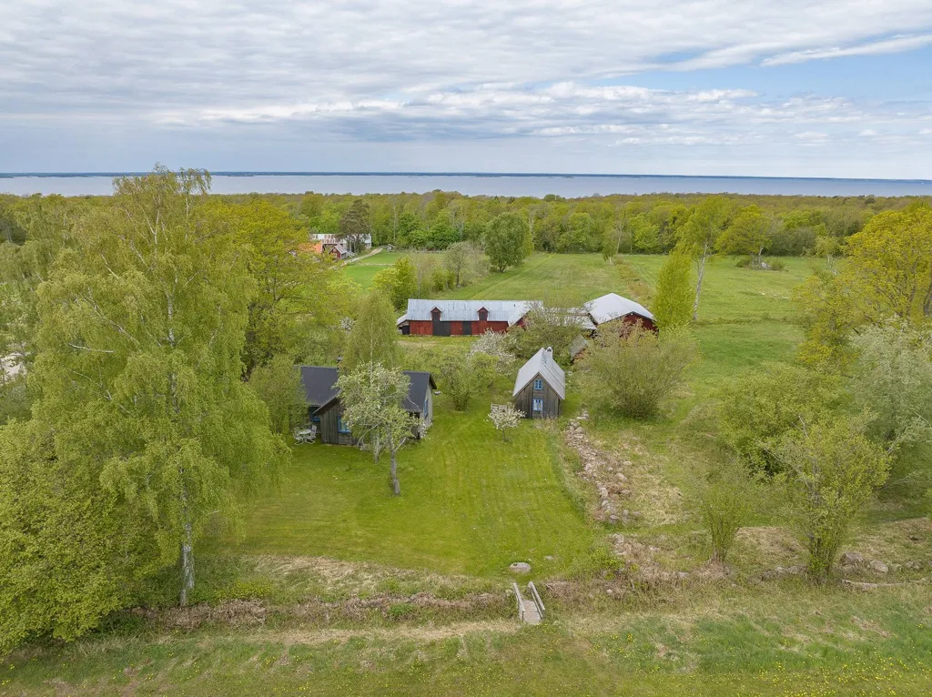 Vue aérienne - Villa with Sea View and Strandline on Öland