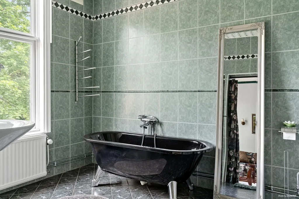 Bathrooms - Historic Manor with River View in Blekinge
