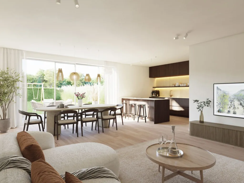 Séjour - Nouvelle Maison avec Terrasse à Laarne