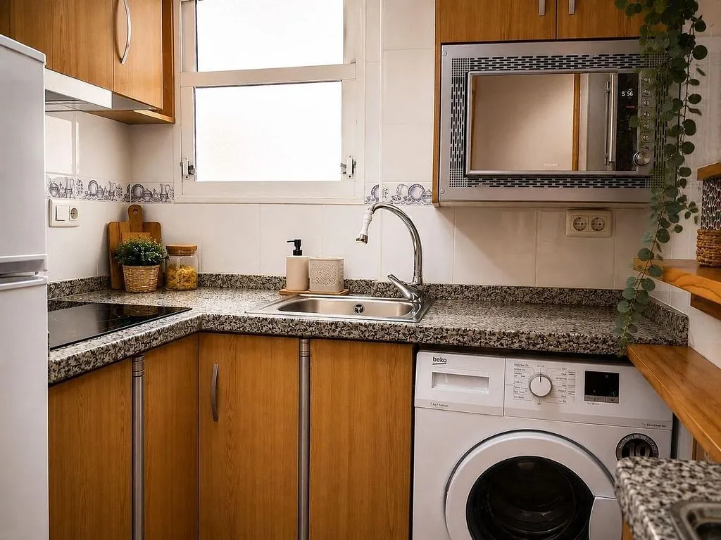 Cuisine - Apartment with Terrace in Playa del Cura