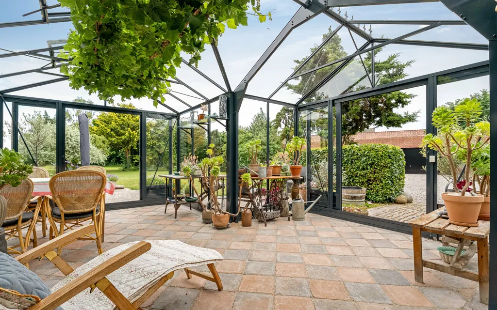 Terrasse - Rustic Redbrick Villa with Garden in Nakskov