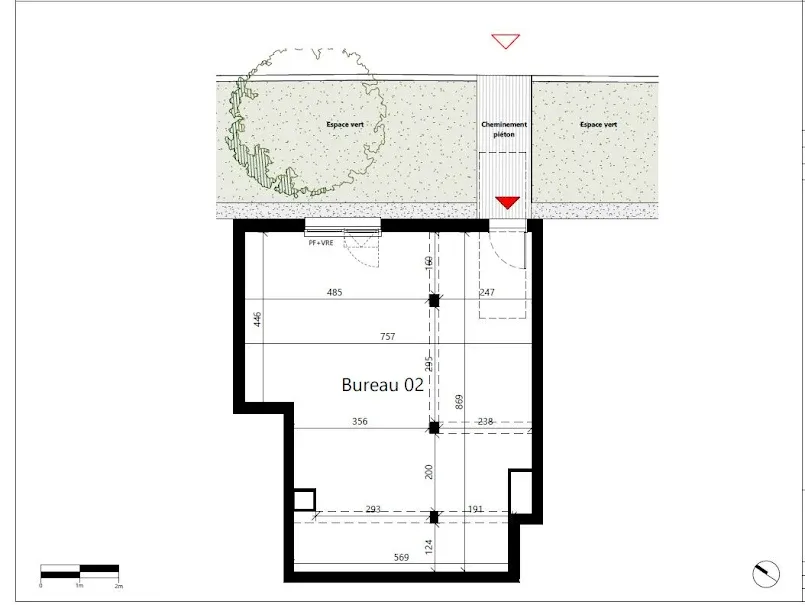Plan - Local Commercial avec Ascenseur à Toulouse