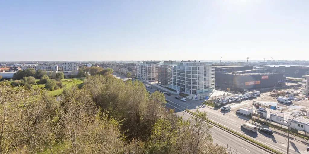 Vue aérienne - Penthouse Rénové avec Terrasse à Ostende
