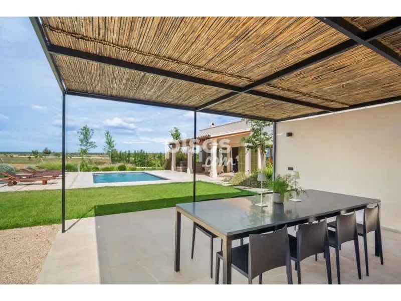 Terrace - Newly Built Finca with Pool in Campos